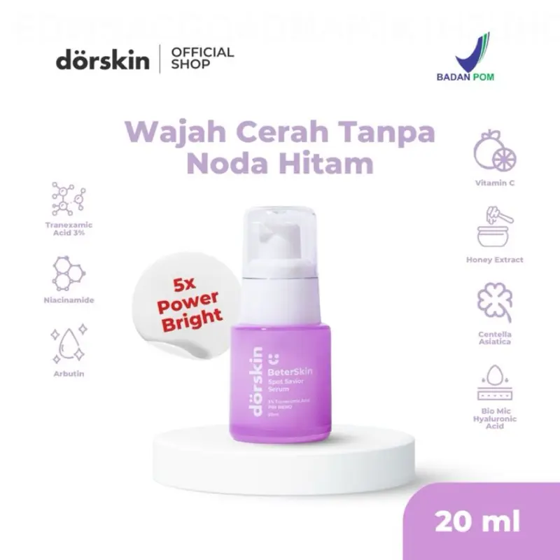 【cod】(LIVE SALE ONLY) Dorskin BeterSkin Spot Savior Serum - Serum Dark Spot Bekas Jerawat PIE PIH 3OW7BD Mengencangkan Mencerahkan Wajah Pencerah 8