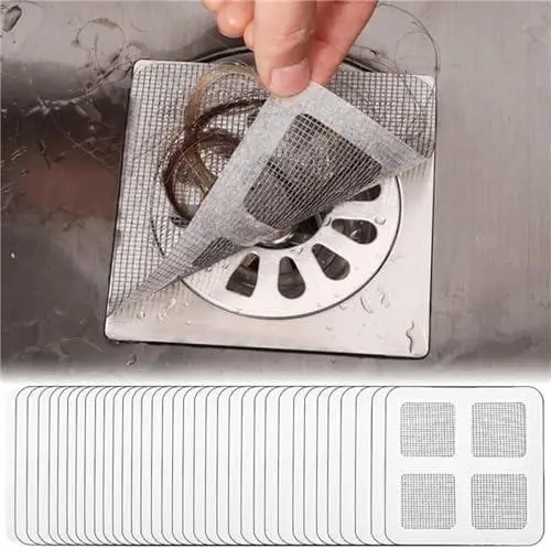 Floor Drain Sticker, Disposable, Square Shape, Shower Drain Cover, for Floor Drain and Shower