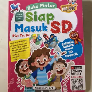 Buku Pintar Siap Masuk SD Plus Tes IQ (Isi sama hanya beda warna cover)