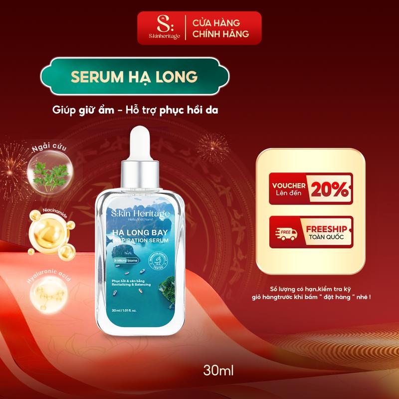 KOLs Serum Hạ Long Dưỡng Ẩm Da Phục Hồi Cho Da Dầu Mụn Dưỡng Trắng Da SKIN HERITAGE cung cấp đến 60 lợi khuẩn 50ml