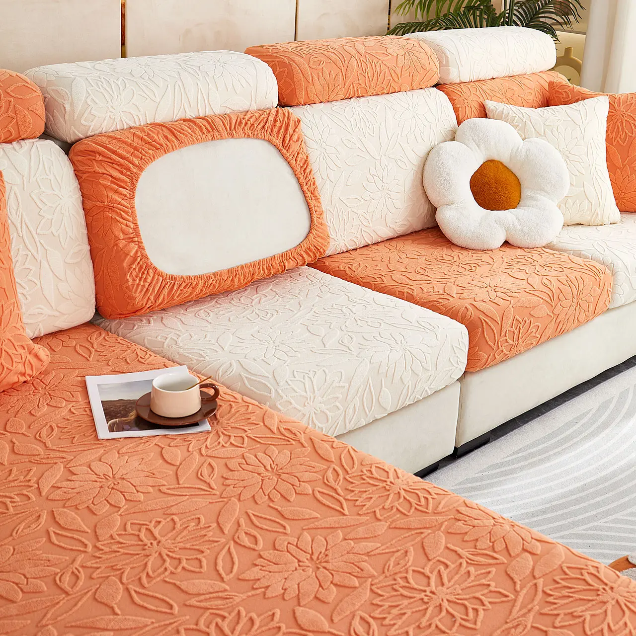 Elastic Sofa Cover Non-slip Anti Cat Scratch Furniture Protector