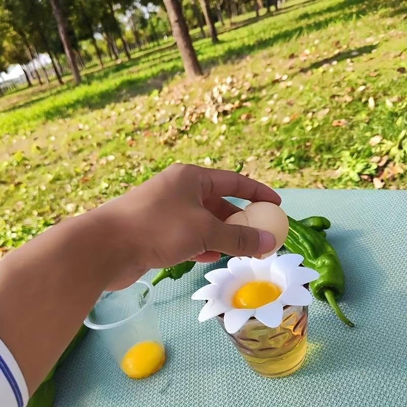 Saringan Alat Pemisah Putih Dan Kuning Telur Bentuk Bunga Egg Kitchenware 3