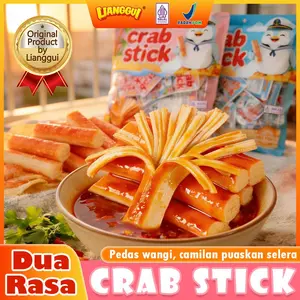 [HALAL]LIANGGUI CRAB STICK! Wajib ada di Hari Raya! Cemilan instan dengan rasa khas dan enak banget, ada dua pilihan rasa lho! Cocok banget buat traveling, piknik, dimakan kapan saja di mana saja! Pilihan terbaik buat kumpul santai bareng keluarga!