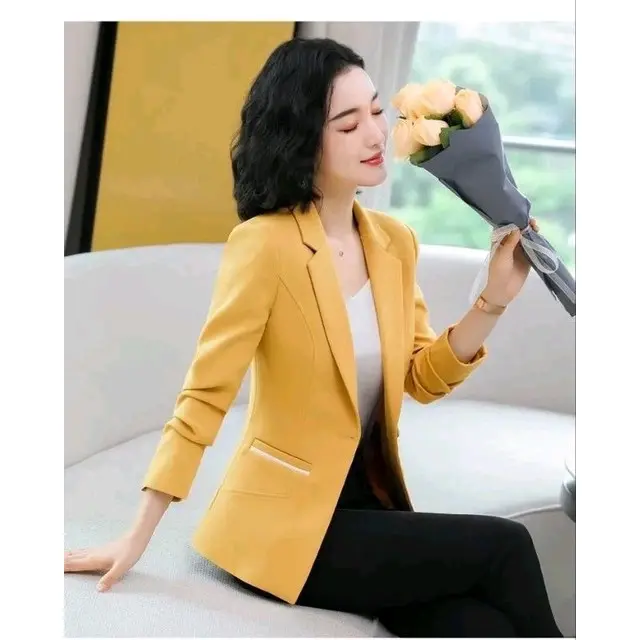 Blazer Wanita Terbaru Model Paspol/ Blazer Kerja Wanita 1