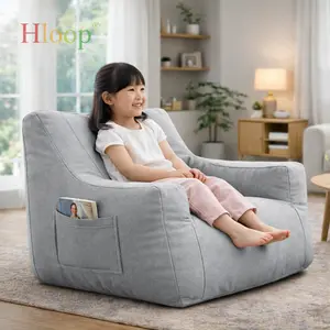 HLOOP Charlee Single Seat Sofo - Sofa Beanbag Single Minimalis Empuk | Sofa Santai Aesthetic untuk Kamar & Ruang Tamu - Sofa Malas - Sofa Tatami - Sofa Anak - Sofa Ruang Tamu - Sofa Kamar - Butiran Asli Stylofoam Furniture Cafe Minimalis