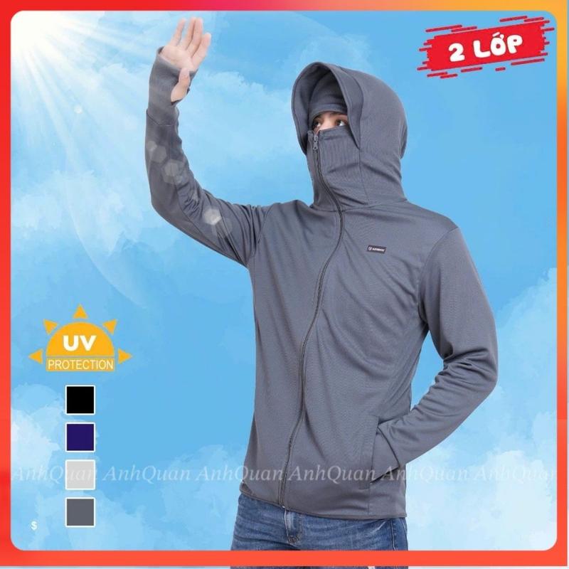 Áo Khoác Chống Nắng Nam Nữ 2 Lớp,Thiết Kế Che Trán Thông Minh,Vải Thông Hơi Co Giãn,Mềm Mịn,Thoáng Mát,Chống Tia UV-MCT