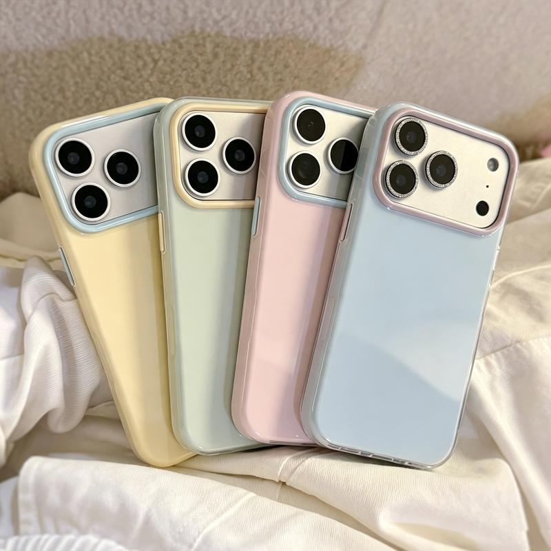 Ốp lưng điện thoại dopamine nhiều màu, Chống sốc bảo vệ camera iPhone 17, 14, 12, 16, 15, 13, 11 Pro Max, iPhone 14, 15, 16 Plus, Vỏ silicone TPU