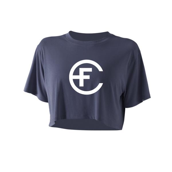 Fbrand Womens Crop That Tee (Navy) 0