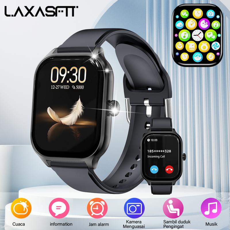 Product Introduction of LAXASFIT H9MAX Smart Watch, Suitable for Daily Use, Business,Exercise, Magnetic Charging, Sports mode, 160mAh Long-lasting Battery Life,Sleep Tracking, Music & Camera Controls 0
