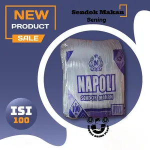 Sendok Makan Plastik Bening Isi 100  PCSMurah / Sendok Makan Panjang Isi 100 Batang