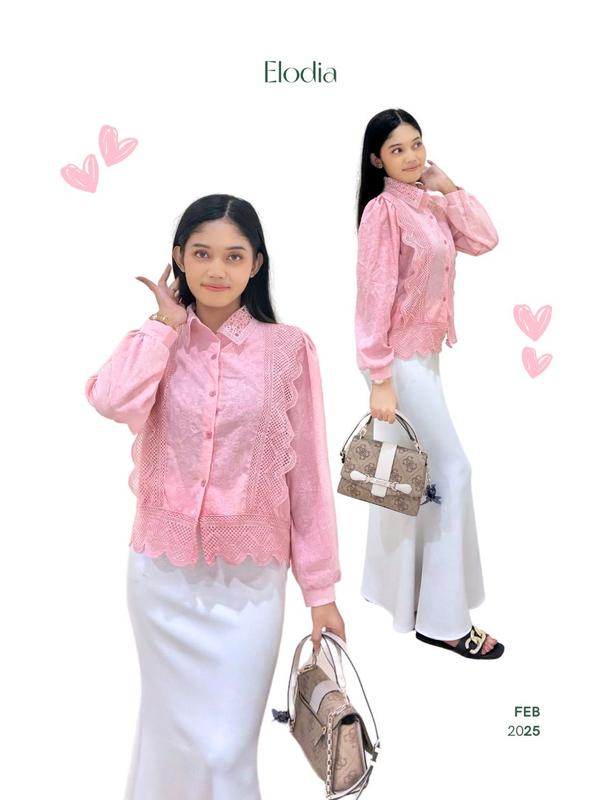 New Atasan Wanita Burkat Fashion Import 0