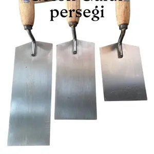 Cetok galur asli sendok semen persegi bahan baja putih alat tukang bangunan Belakang Besi Kuat