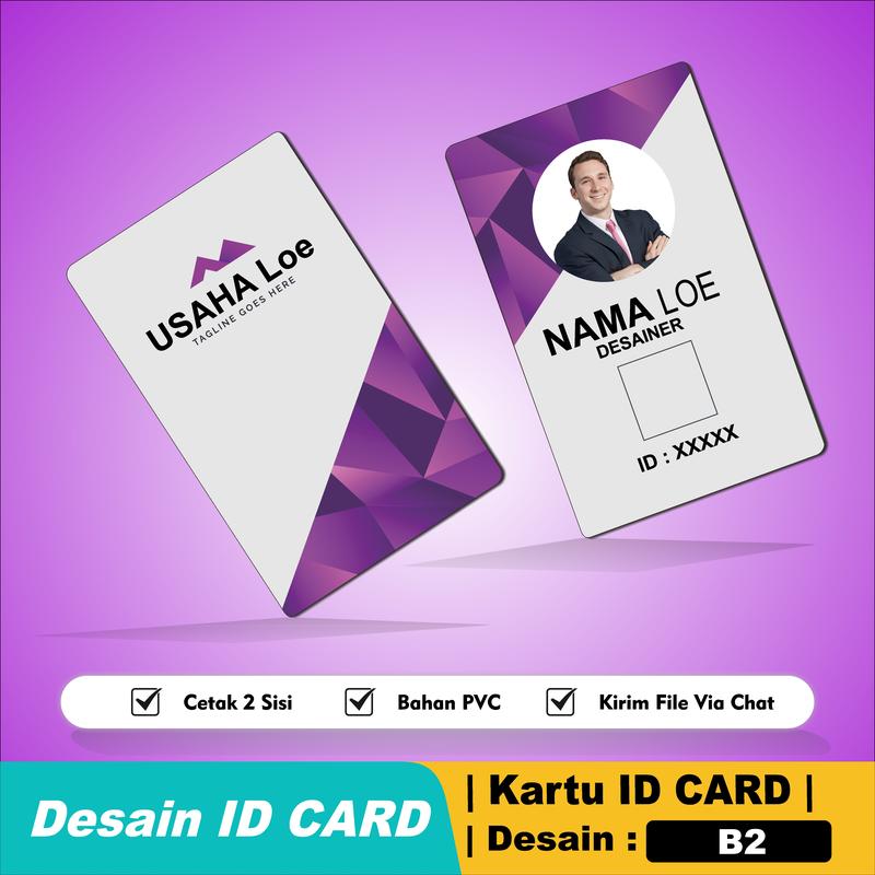 | Cetak | A1-I9 | ID CARD | Desain dan Custom | Edition Desain Bebas dan Cetak UV Printing - Cards 1