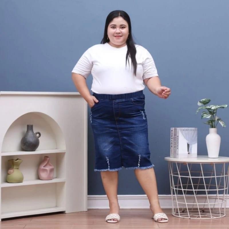 Product Introduction of Rok jeans pendek wanita // rok jeans mini rawis // rok jeans wanita whisker // rok jeans wanita kekinian // rok jeans jumbo //rok jeans pinggang karet 27