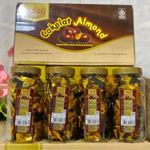 D'king Coklat Almond D'king Rasa Nikmat Manis isi 1 Toples @40 pcs sweet candy jajan lebaran 2026 murah