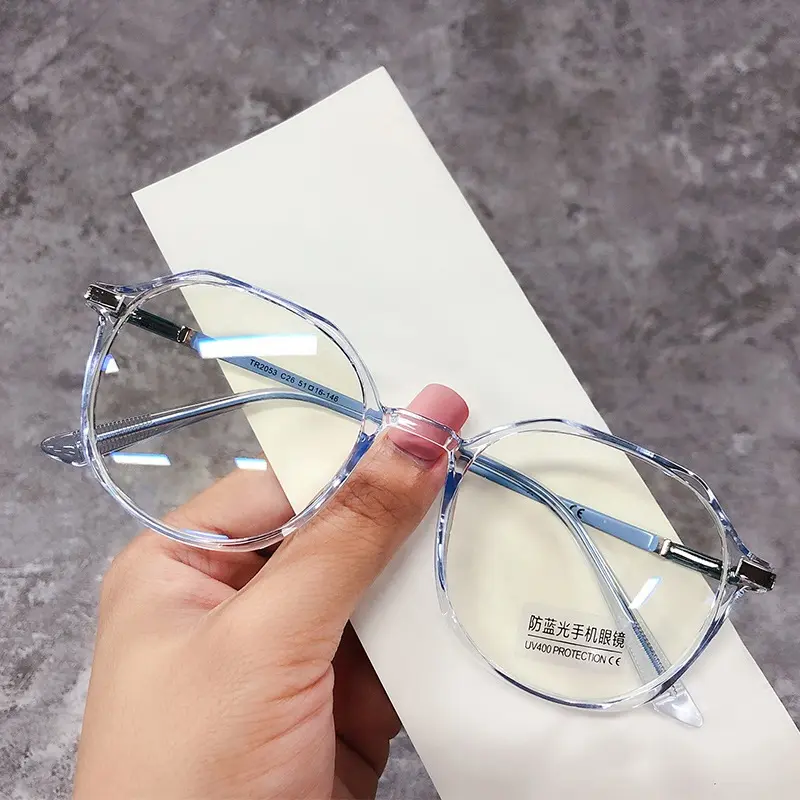 BISA COD Kacamata Photocromic Korea Anti Radiasi Blue Ray 2 In 1 Photochromic Gaya Korea Bentuk Bulat Oval Square Bahan Metal untuk Pria dan Wanita K15 8129 0