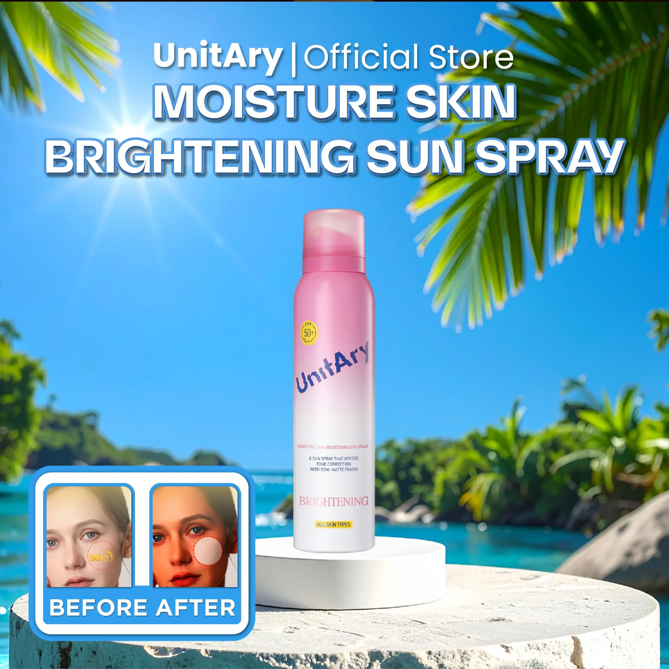 Moisture Skin Brightening Sun Spray