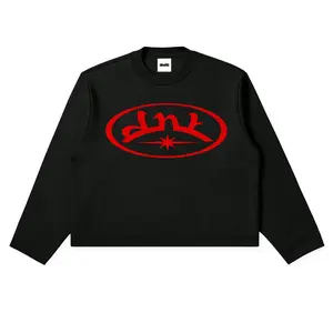 Dehated Longsleeve Boxy Fit Cycle Red - Kaos Lengan Panjang Boxy Unisex Combed 20s