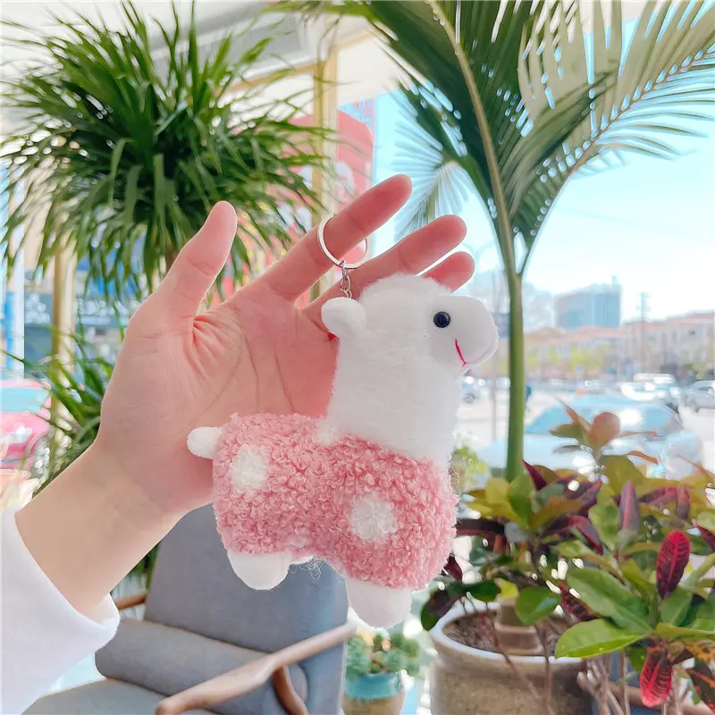 Đồ Chơi Nhồi Bông Búp Bê Alpaca, Mặt Dây Chuyền Nhỏ, Bán Buôn, Mặt Dây Chuyền Túi, Móc Chìa Khóa, Thích Hợp Làm Quà Tặng Hoạt Động 1