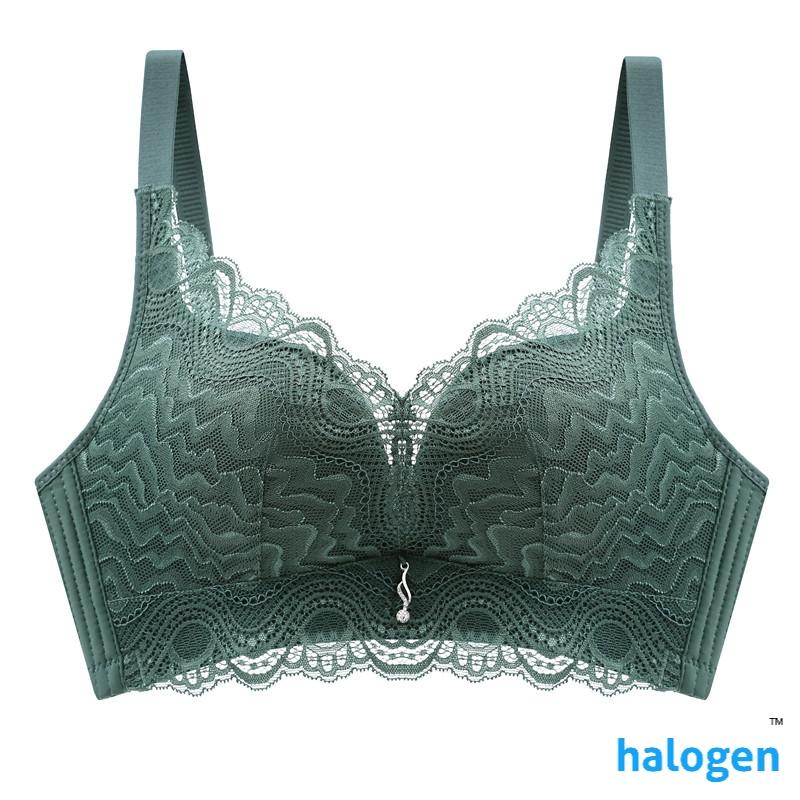 [Halogen] Women Bra Wireless Push Up Thick Sponge Lace Baju Dalam ...