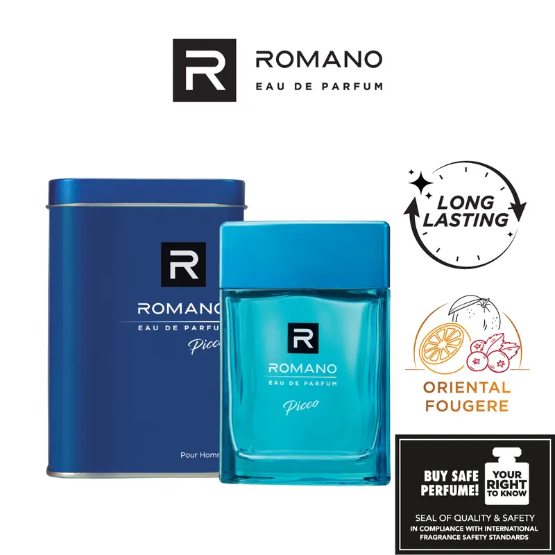 Romano Eau De Parfum Picco 100ml Spray Fragrance Perfume Wangi
