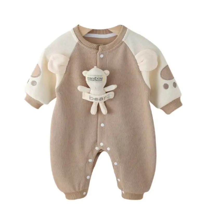 Babylovanta Jumper Bayi Laki Laki Dan Perempuan Lengan Panjang Motif Ear Bear Usia 3-18 Bulan 4