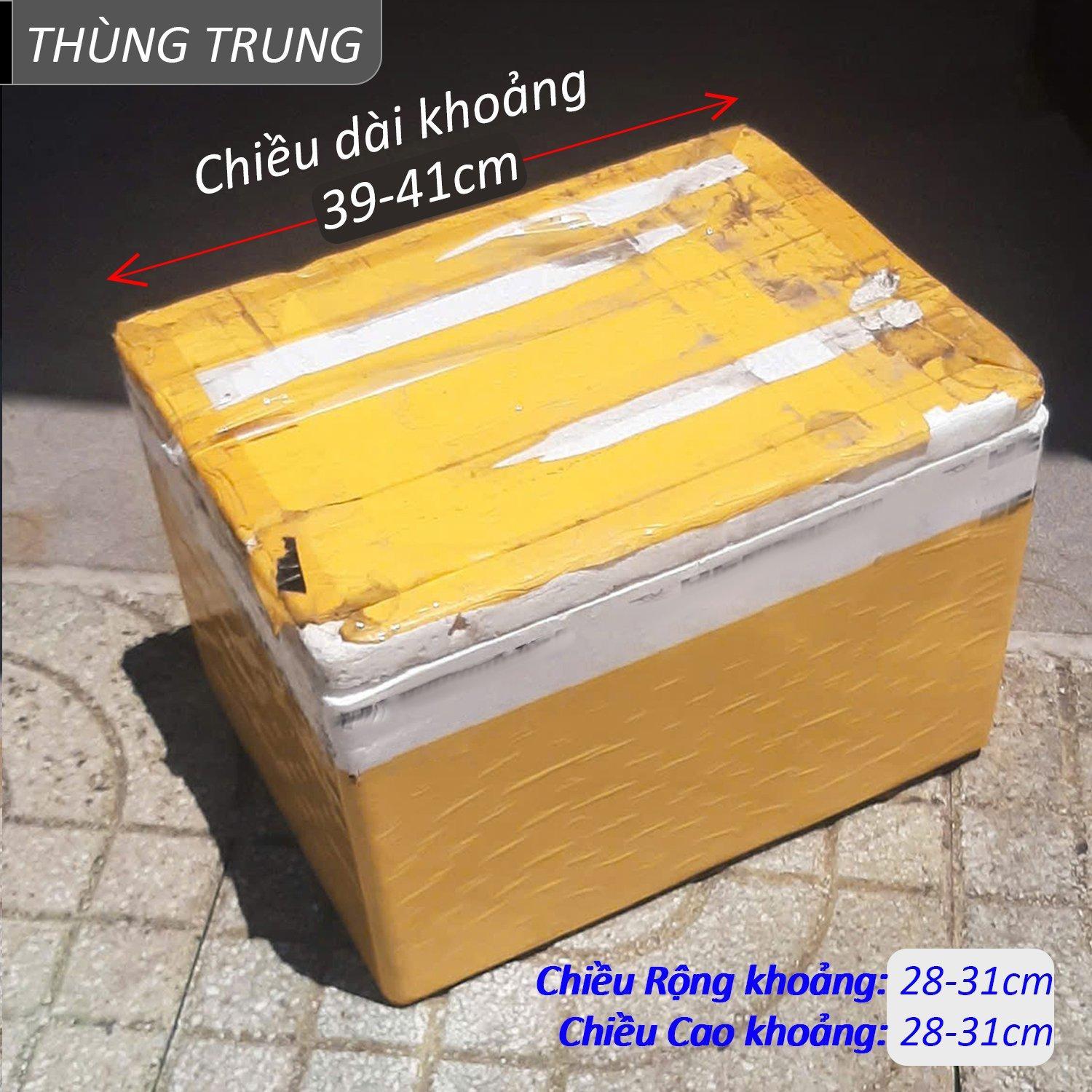 Thùng Xốp Cũ Nhiều Kích Cỡ Dài Khoảng 30 Đến 40cm Dày Dặn - Tận dụng trồng rau, cây cảnh hoặc đóng gói hàng hoá,..