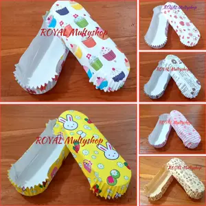 (isi 200pcs) CUP ROTI LAMINASI OVAL 14x5x3 cm ( CHEFFY ,PELANGI )HARGA PROMO. ( VARIAN )