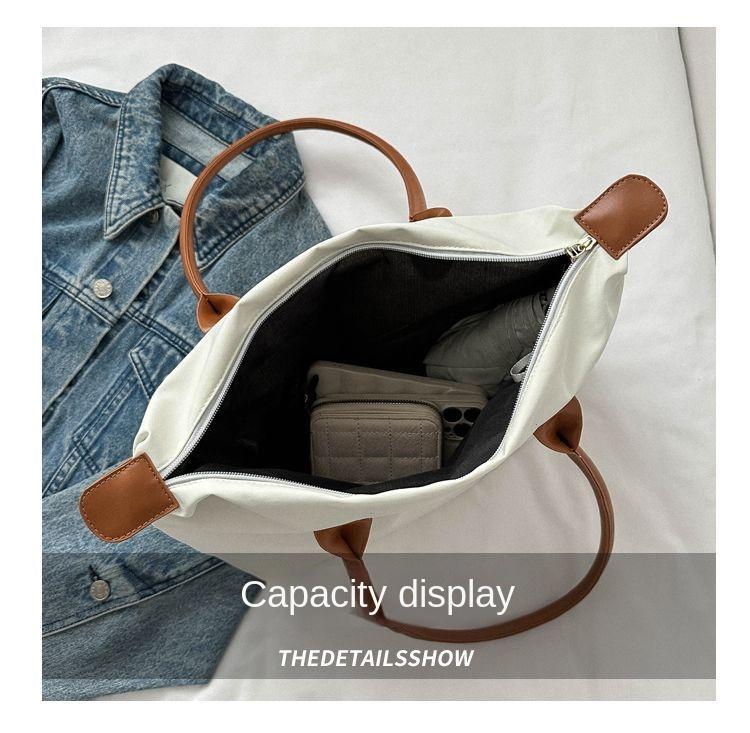 Product Introduction of Large capacity shoulder bag, handbag, Oxford cloth waterproof dumpling bag, mommy bag, nylon cloth bag, travel bag, women's bag 6
