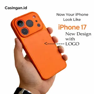 Berubah Look iP 17 ! Case AG Glass with LOGO untuk iPhone 11 12 13 14 15 16 17 Pro Air Pro Max Anti Gores & Super Premium