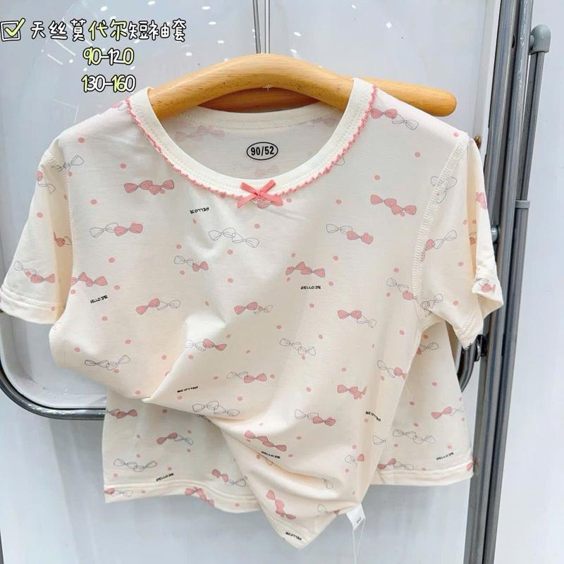 S92-[GUANPIGUO] SÉT QUẦN ÁO MÙA HÈ TENCEL CHO BÉ 2 TỚI 6 TUỔI 8