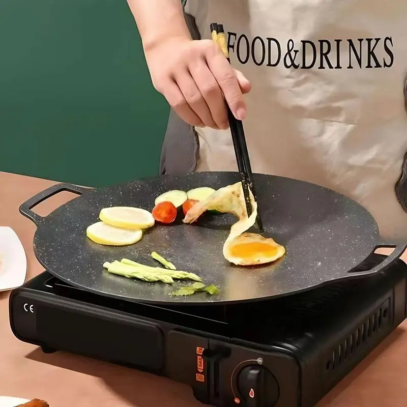 Wajan Panggangan Serbaguna Anti Lengket Multi Grill Pan untuk BBQ wajan datar 1