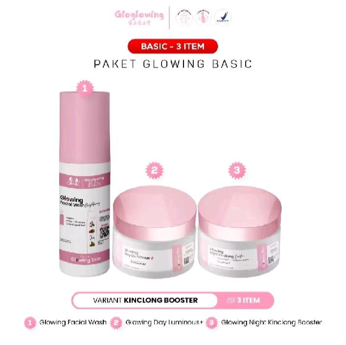 Paket 3 item Gloglowing dosis 3 skincare 1 paket gloglowing basic 0