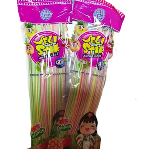 DSM JELLY BENTUK STIK 2 PAK ANEKA RASA BUAH ISI 100 pcs Candy