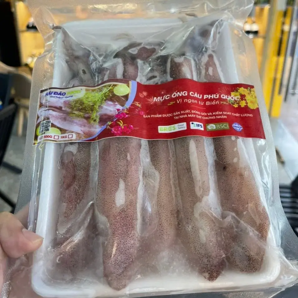 [Giao nhanh 2h] 500GR Mực Ống Câu Mi Nơ - Hải Sản Hoàng Gia - HCM