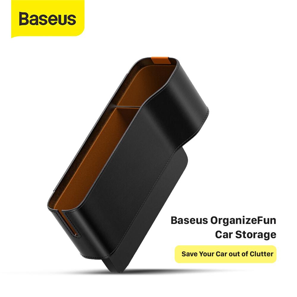 Baseus car Organizer Rak Samping Mobil Gap Storage Kursi Jok Mobil - Abu-Abu