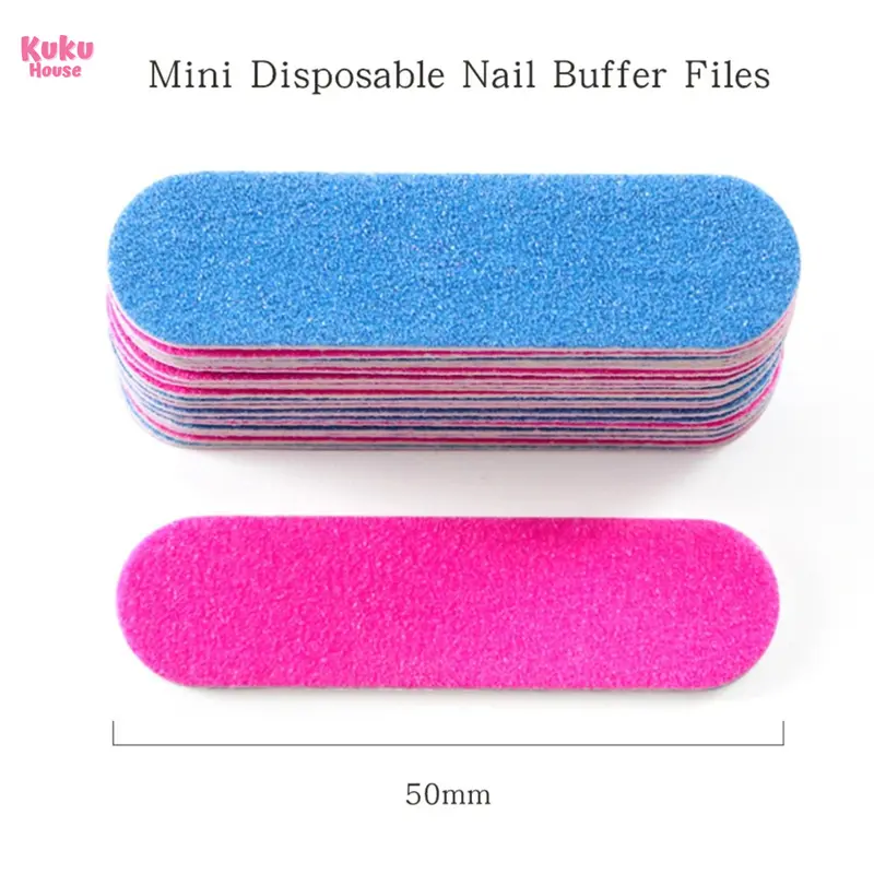 double sided mini nail file Kikir kuku penghalus kuku Perawatan Kuku 6