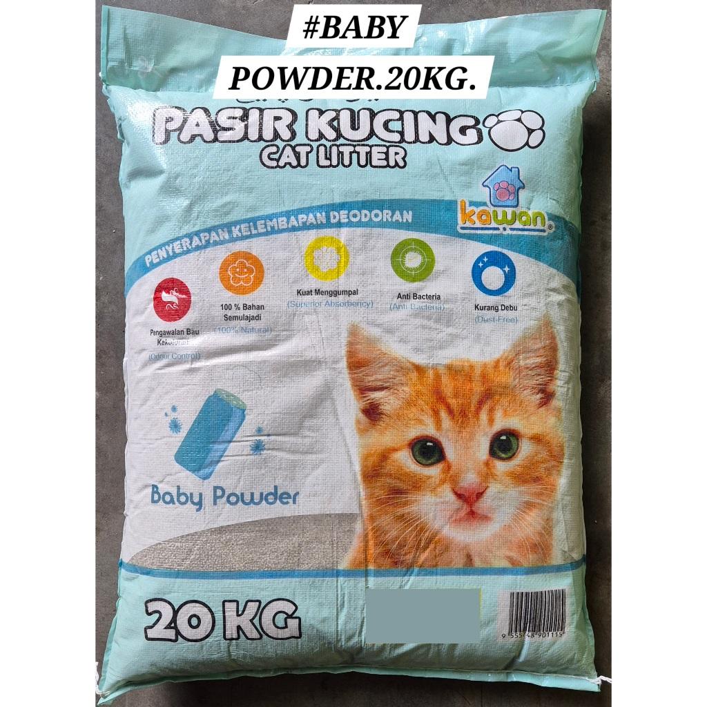 Kawan Cat Litter 20kg (Random Scent) Pasir Kucing Toilet Tandas Sand