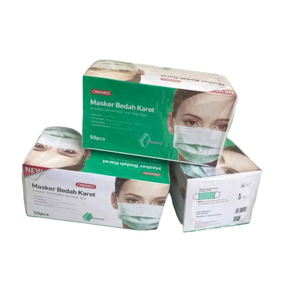 Masker Medis Onemed 3ply isi 50 pcs
