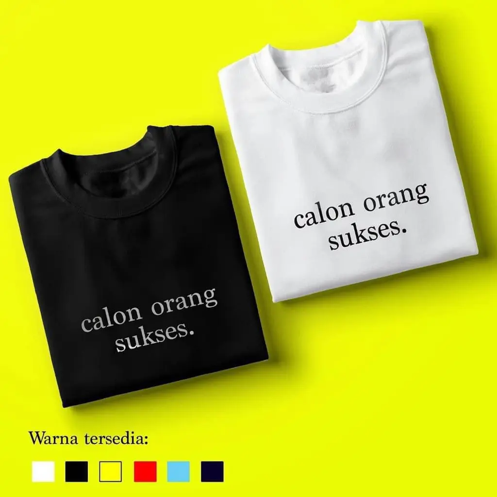 Custom Kaos Kata / kaos Kata Kata / Kaos Tulisan / Koas Custome