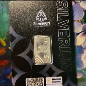 PERAK BATANGAN 3,3 GRAM SILVERIUM TERDAPAT SERTIFIKAT DAN BARKOT COCOK UNTUK INVESTIGASI DAN HADIAH.