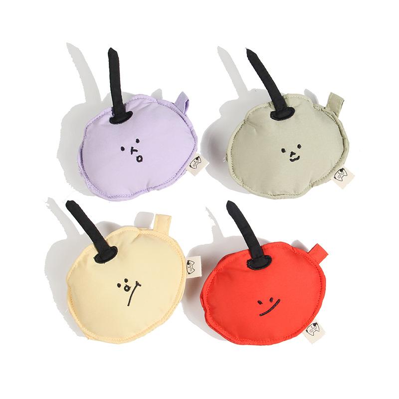 Ốp đựng tai nghe mềm, chống sốc, phù hợp với airpods, phụ kiện móc trang trí nhỏ dễ thương bằng vải nhồi bông dạng ví đựng tiền xu
