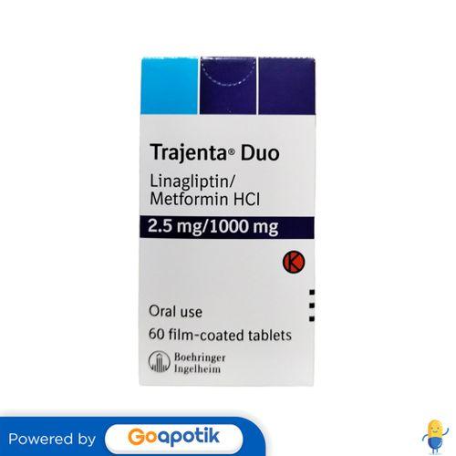 TRAJENTA DUO 2.5 MG/1000 MG BOTOL 60 TABLET
