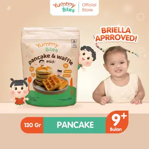 Yummy Bites Pancake & Waffle Mix 130g / Tepung Premix Pancake & Waffle Untuk bayi