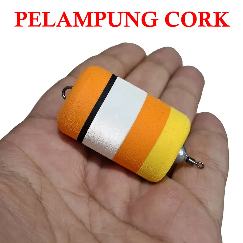 Pelampung Sabiki Cork isi Timah Untuk Memancing ikan Baby GT Talang Talang Kakap Putih dengan Umpan Pancing Sabiki di Laut Danau Sungai Gabus 3