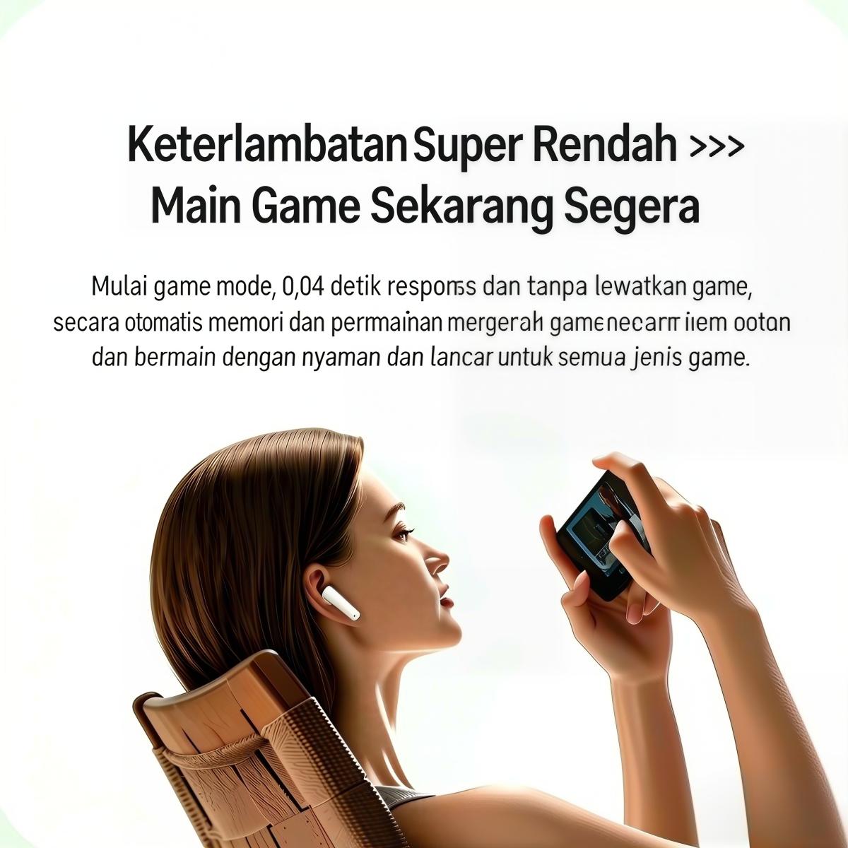 GreatwallMLBBAI TranslationTWSNirkabelEarphone BluetoothHandsfree, Bluetooth 5.3, IPX5, Mikrofon Bawaan, efek suara HIFI, cocok untuk olahraga, Smart Touch, kompatibel dengan ponsel dan tablet, dll. Wireless Headset