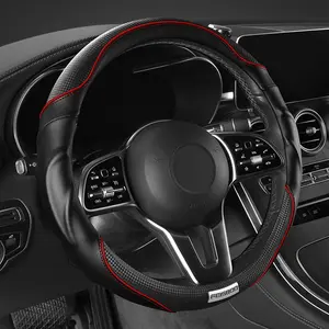 Sarung Stir Mobil Premium 3D Universal Cover Setir Kulit Premium Elegan Anti Slip Car