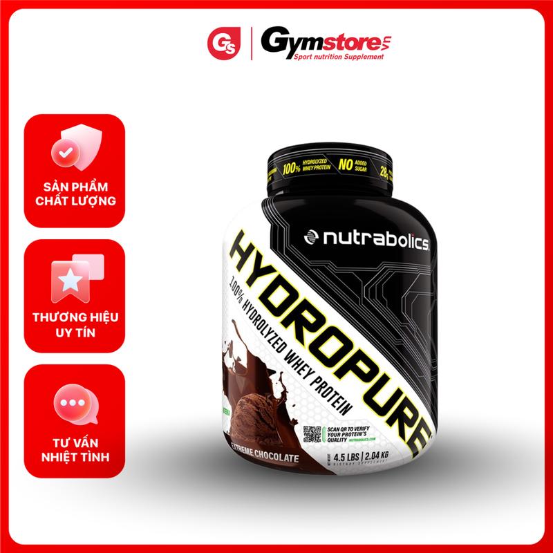 Bột Whey Protein Nutrabolics Hydropure 4.5 Lbs 58 Servings | Made in Canada 