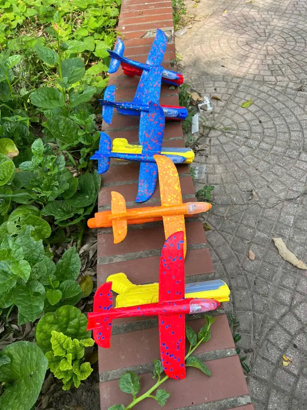 Đồ Chơi Vận Động Trẻ Em Bắn Máy Bay Xốp Có Đèn  Và Diều Ngoài Trời Toy 8
