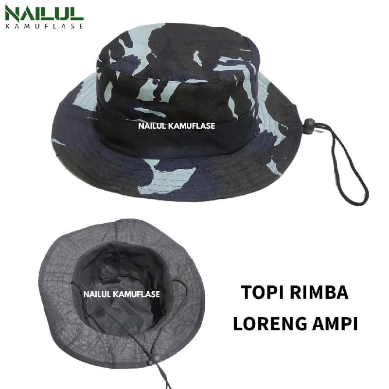 Grosir Topi Rimba Dewasa Loreng Outdoor dengan Pilihan Motif Warna - Gunung 8